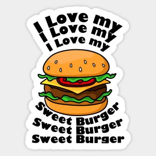 Sweet Burger T-shirt Sticker